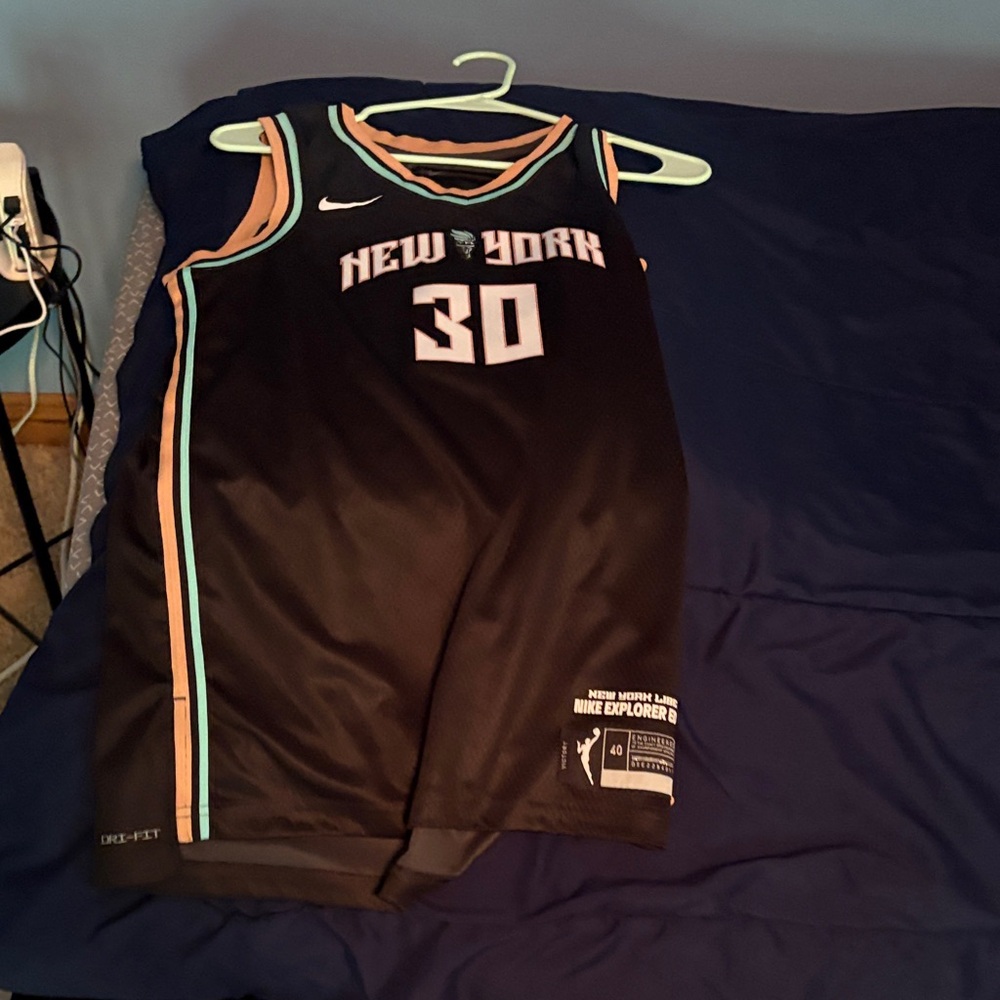 Nike Black and Teal New York Jersey